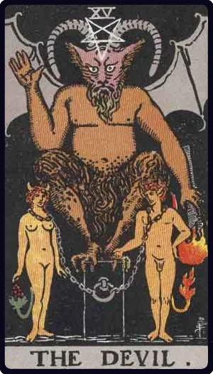The Devil Tarot Card Rider-Waite-Smith